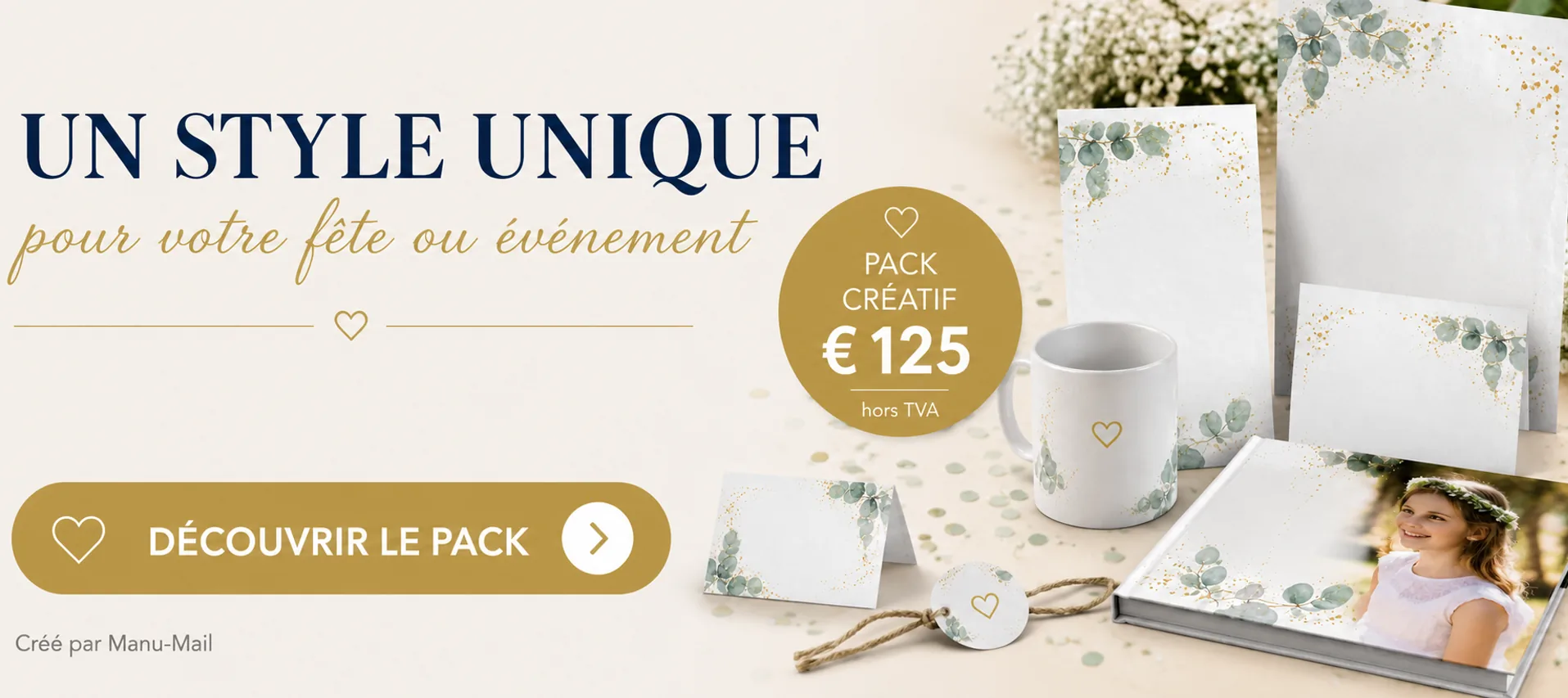 Un style unique pour votre fête ou événement – pack créatif de démarrage par Manu-Mail